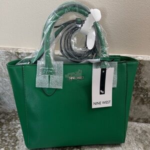 Nine West Emerald Green Tote